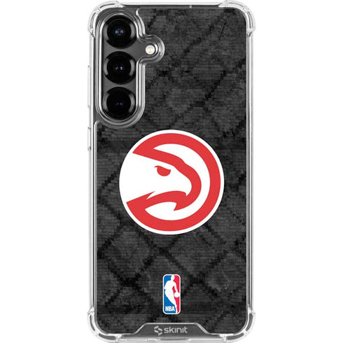 NBA Atlanta Hawks Dark Rust Galaxy S26 Plus Clear Case