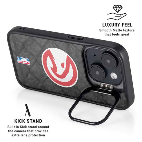 NBA Atlanta Hawks Dark Rust iPhone 14 Plus Kickstand Case