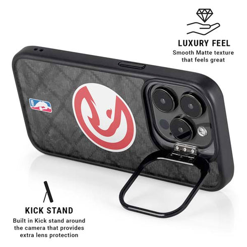 NBA Atlanta Hawks Dark Rust iPhone 14 Pro Max Kickstand Case
