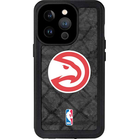 NBA Atlanta Hawks Dark Rust iPhone 15 Pro Waterproof Case
