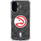 NBA Atlanta Hawks Dark Rust iPhone 16 Clear Case