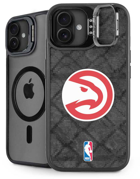 NBA Atlanta Hawks Dark Rust iPhone 16 Kickstand Case