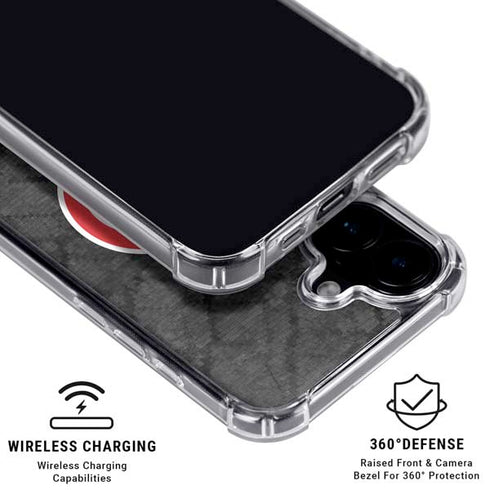 NBA Atlanta Hawks Dark Rust iPhone 16 Plus Clear Case
