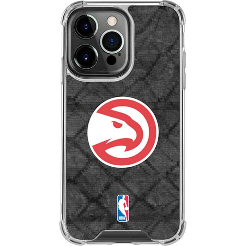 NBA Atlanta Hawks Dark Rust iPhone 16 Pro Max Clear Case