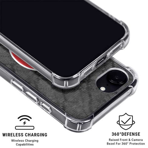NBA Atlanta Hawks Dark Rust iPhone 16e Clear Case