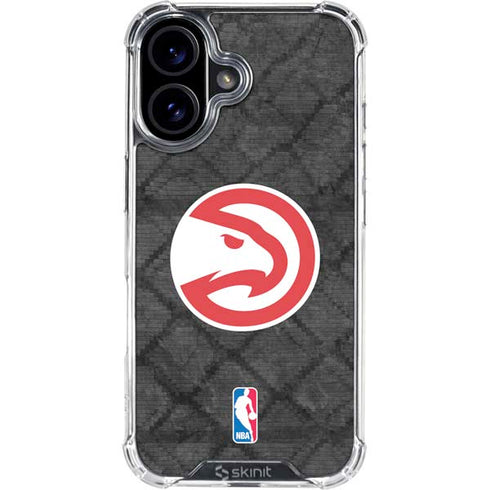 NBA Atlanta Hawks Dark Rust iPhone 17 Clear Case