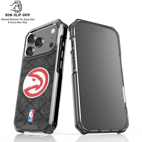 NBA Atlanta Hawks Dark Rust iPhone 18 Pro Clear Case