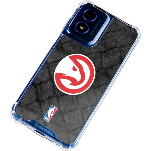 NBA Atlanta Hawks Dark Rust Moto G 5G (2024) Clear Case