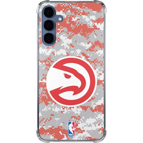 NBA Atlanta Hawks Digi Camo Galaxy A55 5G Clear Case