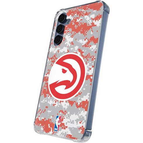 NBA Atlanta Hawks Digi Camo Galaxy A55 5G Clear Case