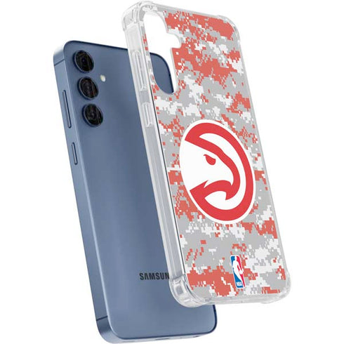NBA Atlanta Hawks Digi Camo Galaxy A55 5G Clear Case