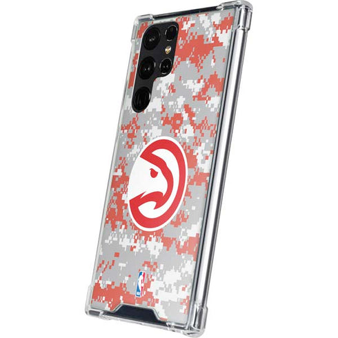 NBA Atlanta Hawks Digi Camo Galaxy S23 Ultra Clear Case