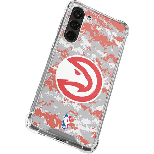 NBA Atlanta Hawks Digi Camo Galaxy S24 FE Clear Case