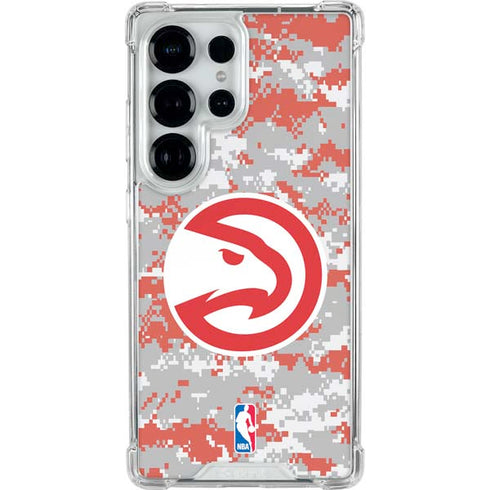 NBA Atlanta Hawks Digi Camo Galaxy S25 Ultra Clear Case