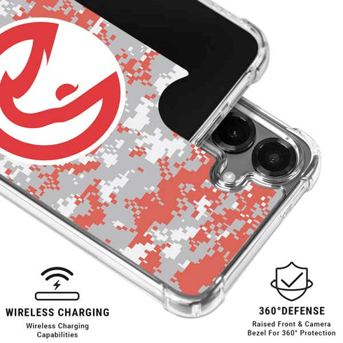 NBA Atlanta Hawks Digi Camo Galaxy S26 Plus Clear Case