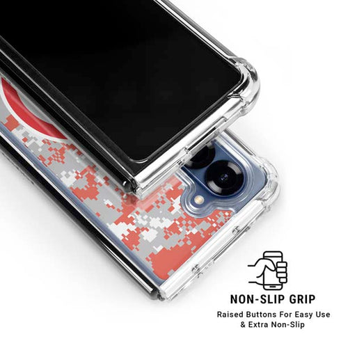 NBA Atlanta Hawks Digi Camo Galaxy Z Fold6 Clear Case