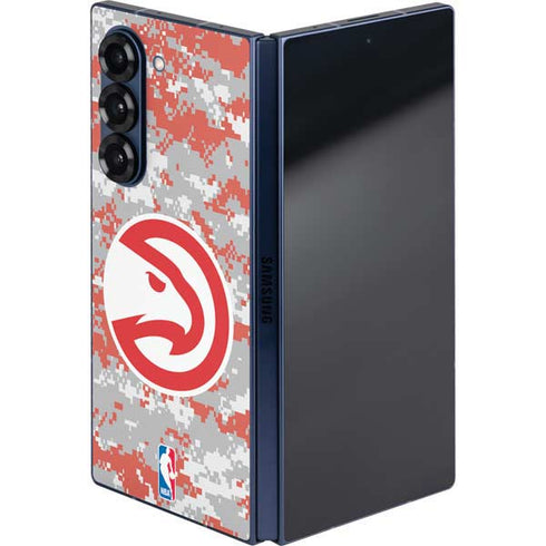NBA Atlanta Hawks Digi Camo Galaxy Z Fold6 Skin