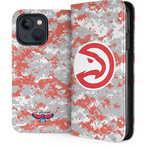 NBA Atlanta Hawks Digi Camo iPhone 14 Plus Folio Case