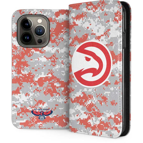 NBA Atlanta Hawks Digi Camo iPhone 14 Pro Folio Case