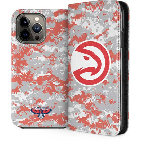 NBA Atlanta Hawks Digi Camo iPhone 14 Pro Max Folio Case