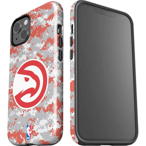NBA Atlanta Hawks Digi Camo iPhone 15 Impact Case