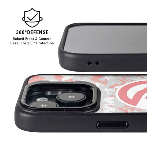 NBA Atlanta Hawks Digi Camo iPhone 15 Kickstand Case