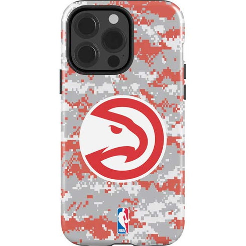 NBA Atlanta Hawks Digi Camo iPhone 15 Pro Impact Case