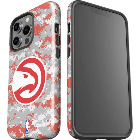 NBA Atlanta Hawks Digi Camo iPhone 15 Pro Impact Case