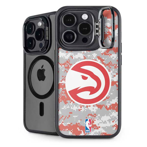 NBA Atlanta Hawks Digi Camo iPhone 15 Pro Max Kickstand Case
