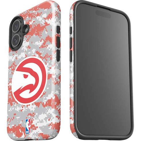 NBA Atlanta Hawks Digi Camo iPhone 16 Impact Case