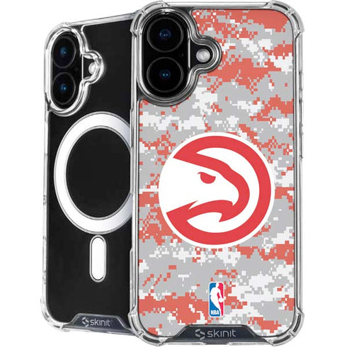 NBA Atlanta Hawks Digi Camo iPhone 16 MagSafe Case