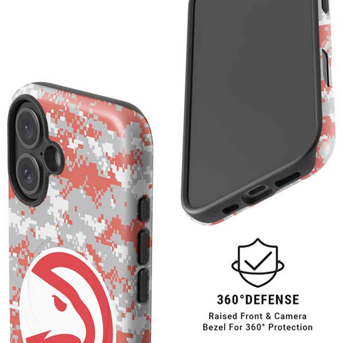 NBA Atlanta Hawks Digi Camo iPhone 16 Magsafe Impact Case