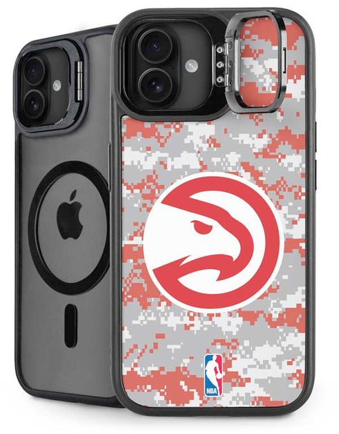NBA Atlanta Hawks Digi Camo iPhone 16 Plus Kickstand Case