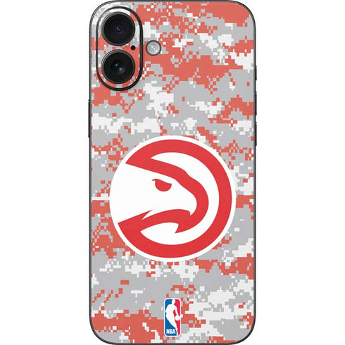 NBA Atlanta Hawks Digi Camo iPhone 16 Plus Skin