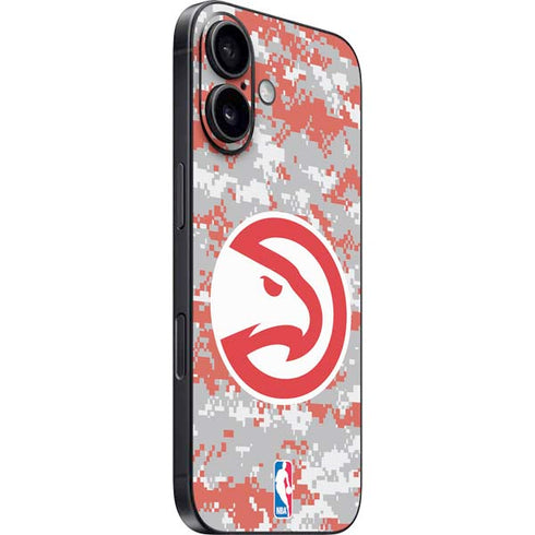 NBA Atlanta Hawks Digi Camo iPhone 16 Plus Skin