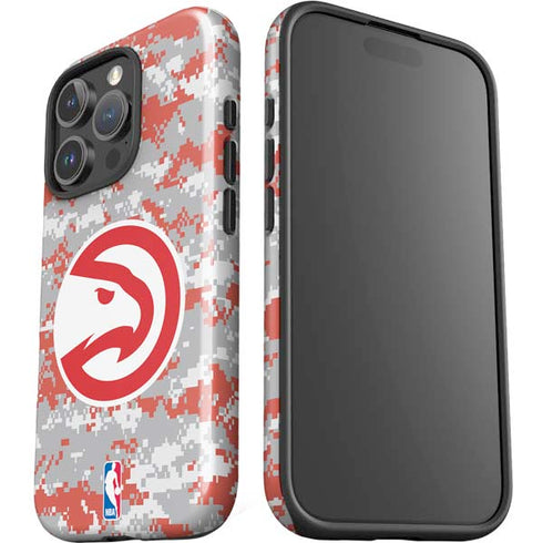 NBA Atlanta Hawks Digi Camo iPhone 16 Pro Max Impact Case