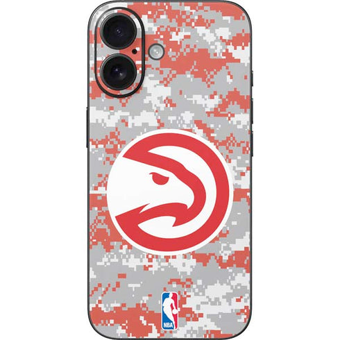 NBA Atlanta Hawks Digi Camo iPhone 16 Skin