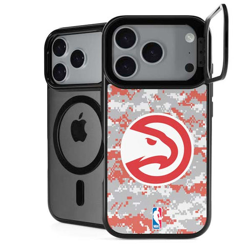 NBA Atlanta Hawks Digi Camo iPhone 18 Pro Max Kickstand Case