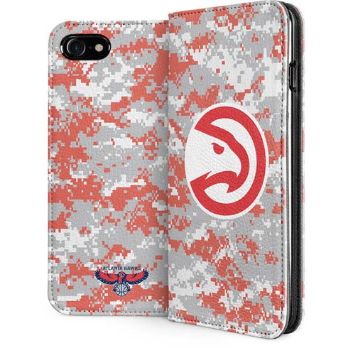 NBA Atlanta Hawks Digi Camo iPhone SE (2nd & 3rd Gen) Folio Case