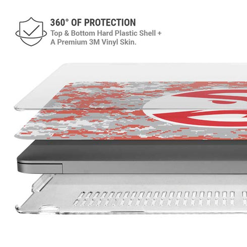 NBA Atlanta Hawks Digi Camo MacBook Pro 14in (2021-24) Case plus Skin