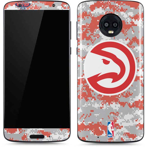 NBA Atlanta Hawks Digi Camo Moto G6 Skin