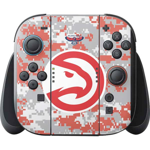 NBA Atlanta Hawks Digi Camo Nintendo Switch 2 (2025) with Joy-Con Skin