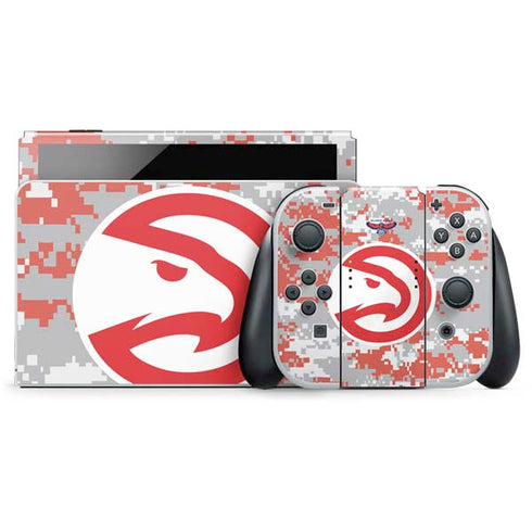 NBA Atlanta Hawks Digi Camo Nintendo Skins