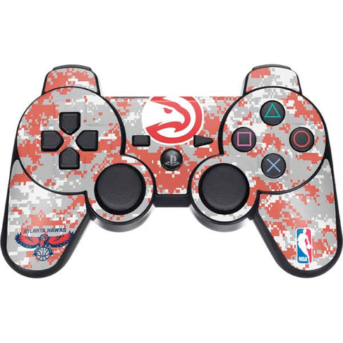 NBA Atlanta Hawks Digi Camo PS3 Dual Shock wireless controller Skin