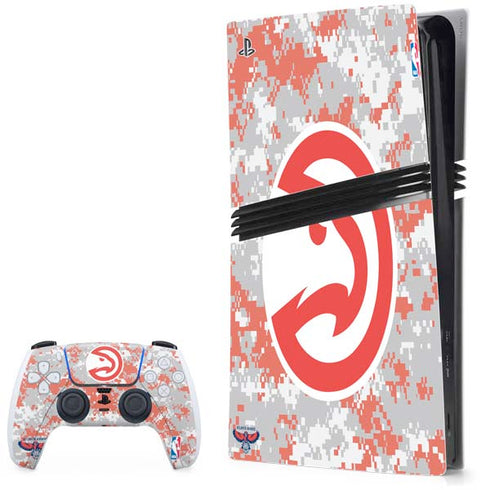 NBA Atlanta Hawks Digi Camo PS5 Pro Bundle Skin
