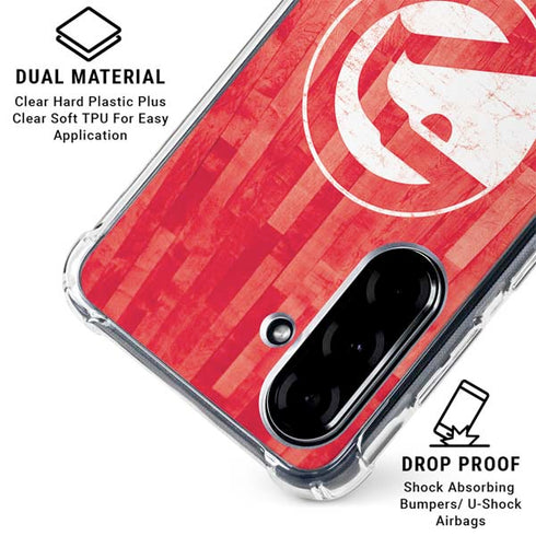 NBA Atlanta Hawks Hardwood Classics Galaxy A36 5G Clear Case