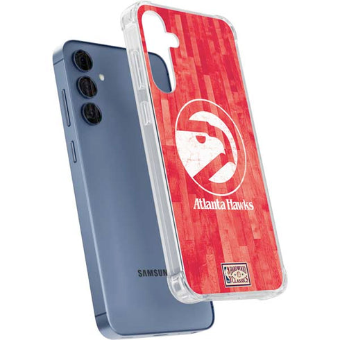 NBA Atlanta Hawks Hardwood Classics Galaxy A55 5G Clear Case