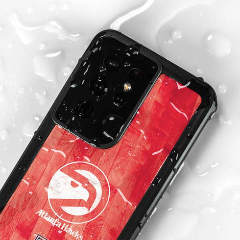 NBA Atlanta Hawks Hardwood Classics Galaxy S24 Ultra Waterproof Case