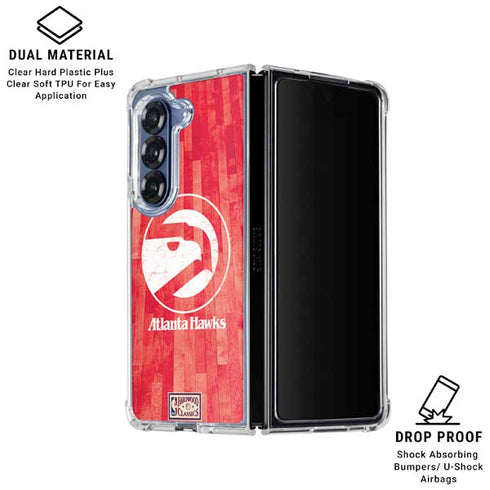 NBA Atlanta Hawks Hardwood Classics Galaxy Z Fold6 Clear Case