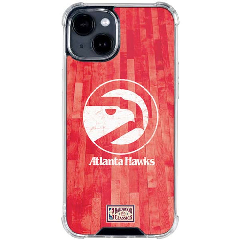 NBA Atlanta Hawks Hardwood Classics iPhone 15 Clear Case